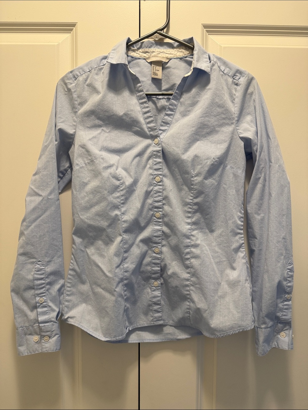 H&M Light Blue Button-Up Shirt